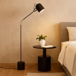 Luminária de Piso Chão Nelle Preto