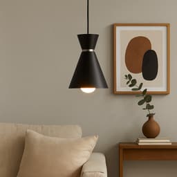 Luminária de Teto Pendente Bertha Preto
