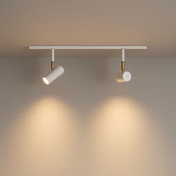 Trilho de Teto com 2 Spots Amaya Branco 50cm