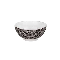 Bowl Egypt Branco e Preto 12 cm