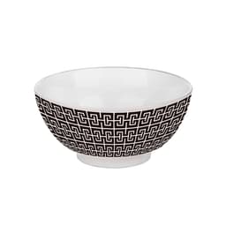 Bowl Egypt Branco e Preto 15 cm