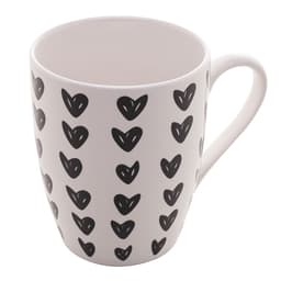 Caneca Heart Preta e Branca