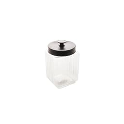 Porta Mantimento de Vidro Gloss Preto 1,7 L