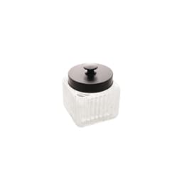 Porta Mantimento de Vidro Gloss Preto 800 ml