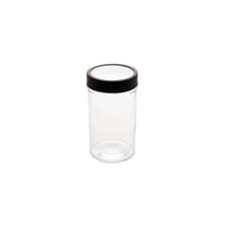 Pote de Vidro Class Incolor e Preto 500 ml