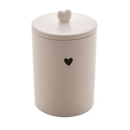 Potiche Heart Branco 10x12 cm