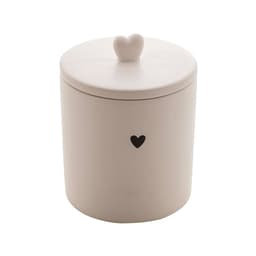 Potiche Heart Branco 10x15 cm