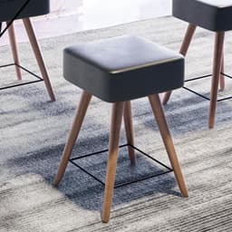 Banco Aço Banqueta Lazio Preto