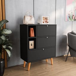 Sapateira 4 Nichos Princesa Preto