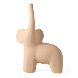 Escultura Elefantes Bege