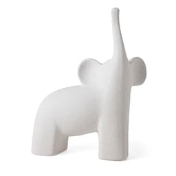Escultura Elefantes Off White