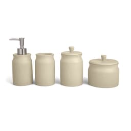 Kit para Banheiro Cimento Bege