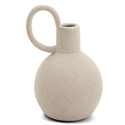 Minivaso Decorativo Alça 14x10 cm Cinza