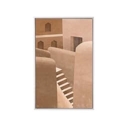 Quadro Decorativo Escadas Marrom Claro