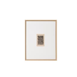 Quadro Decorativo Minimal II Madeira e Branco