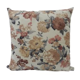 Capa para Almofada Mazzer Floral Bege
