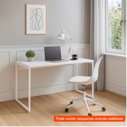 [OUTLET] Escrivaninha Nanda Branca 135 cm