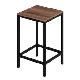 Banco Alto Wooden Nogal e Preto