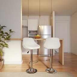 Banqueta Giratória Pisa Branca