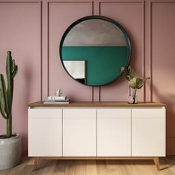 Buffet Glasgow 4 PT Off White e Freijo Touch