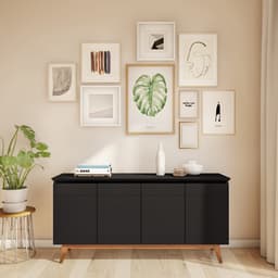 Buffet Ivan 4 PT Preto