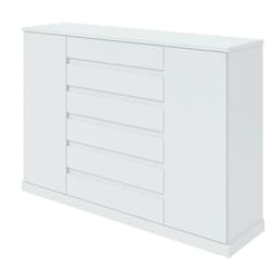 Cômoda Vedra 2 Portas 7 Gavetas Branca