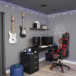 Cadeira Gamer Olaf Preta e Vermelha