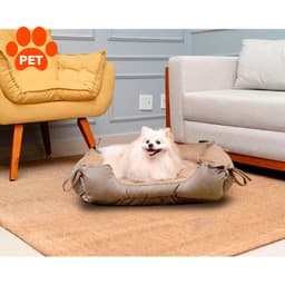 Cama para Pet Akita Suede Bege 68 cm