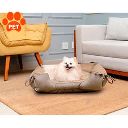 Cama para Pet Akita Suede Bege 88 cm