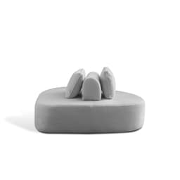 Chaise Longue 3 Lugares Stone Linho Cinza