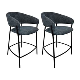 Conjunto com 2 Banquetas Fixas Leone Jeans