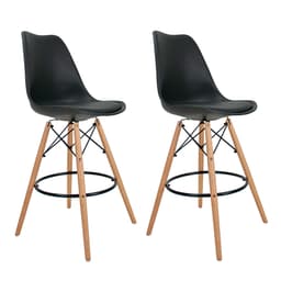 Conjunto com 2 Banquetas Saar Preto
