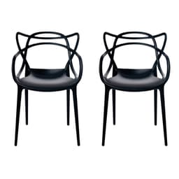 Conjunto com 2 Cadeiras Allegra Preta
