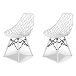 Conjunto com 2 Cadeiras Kaila DSW Branco