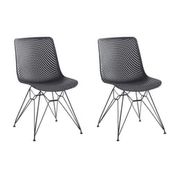 Conjunto com 2 Cadeiras Lindy Eiffel Preto