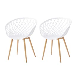 Conjunto com 2 Cadeiras New Sidera Branco
