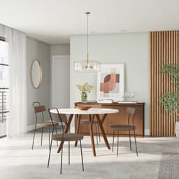 Conjunto com 2 Cadeiras North Marrom
