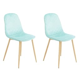 Conjunto com 2 Cadeiras Sina Verde Claro