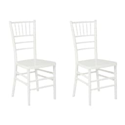 Conjunto com 2 Cadeiras Tiffany Branco