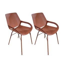 Conjunto com 2 Cadeiras Verseau Caramelo