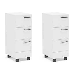 Conjunto com 2 Gaveteiros Osaka 6 GV Branco