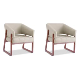 Conjunto com 2 Poltronas Air Areia
