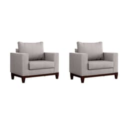 Conjunto com 2 Poltronas Davos Cru