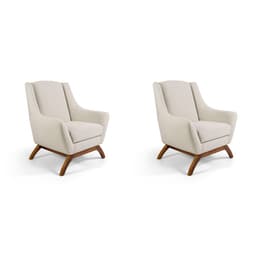 Conjunto com 2 Poltronas Marjorie Bege