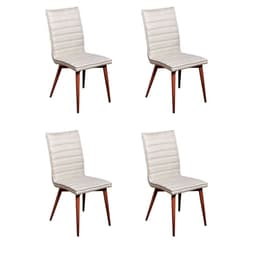 Conjunto com 4 Cadeiras Chambly Bege