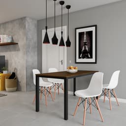 Conjunto com 4 Cadeiras Torquay Branco