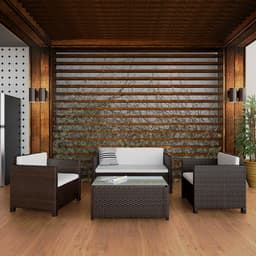 Conjunto para Área Externa Cleodora Marrom
