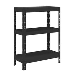 Estante Leeds Preta 98x68 cm