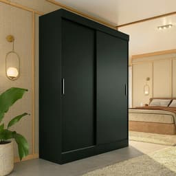 Guarda-Roupa Casal Boreal 2 Portas Preto