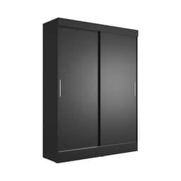 Guarda-Roupa Casal Boreal 2 Portas Preto